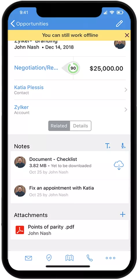 Zoho CRM Mobile Promo