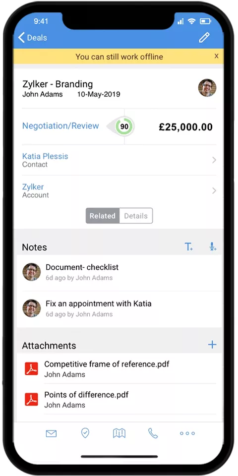Zoho CRM Mobile Promo