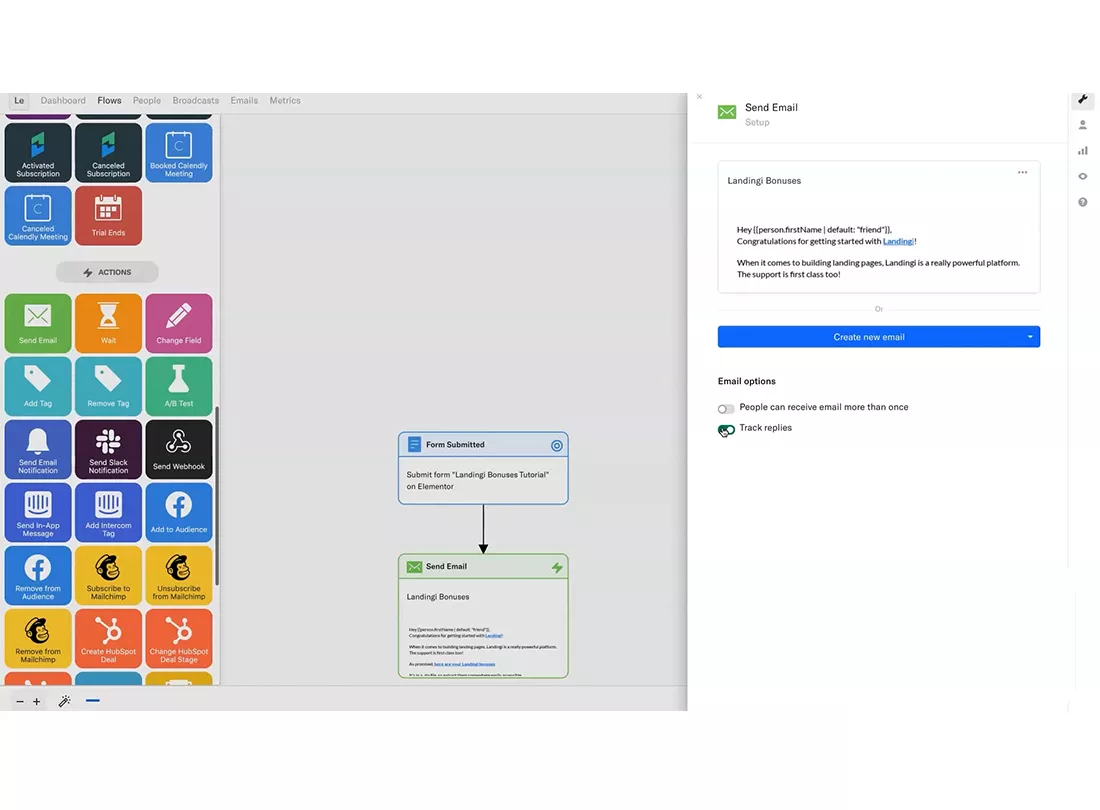 Encharge desktop view 