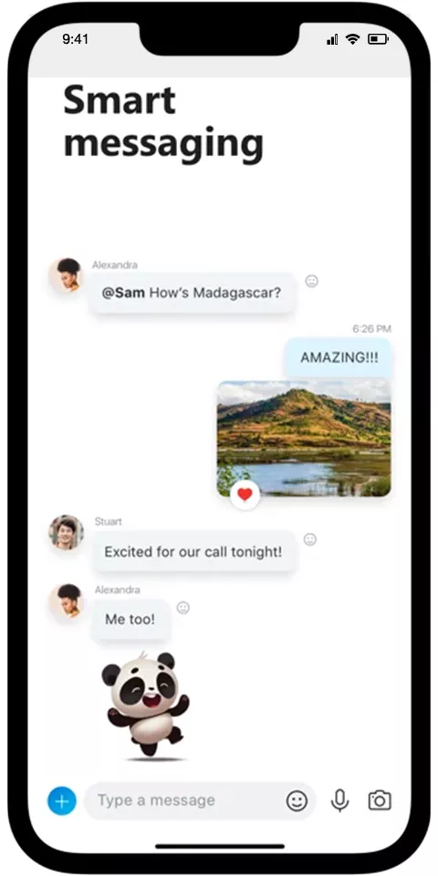 Skype mobile view 1