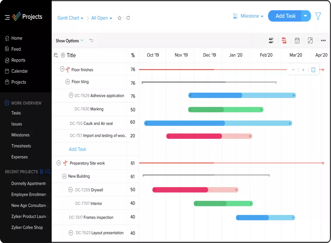 Zoho Projects Desktop Promo
