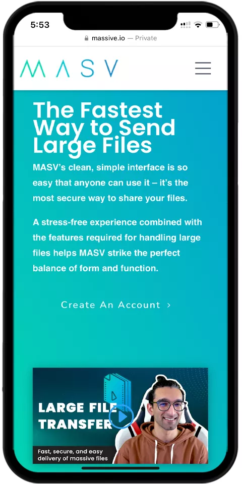 MASV Mobile promo