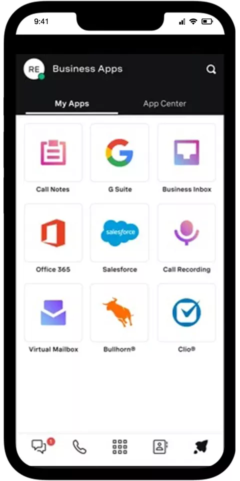 Vonage mobile view 1