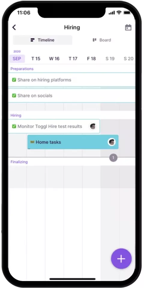 Toggl Plan Mobile Promo