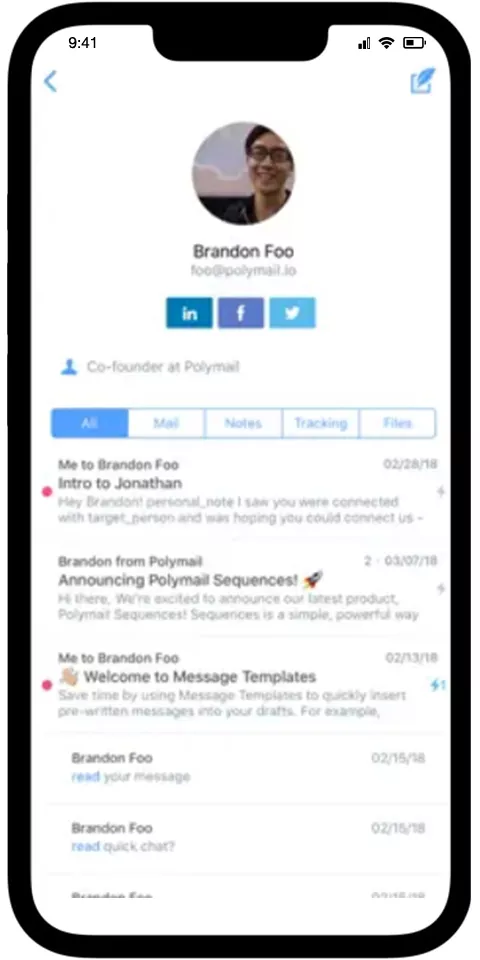 Polymail Mobile View 1