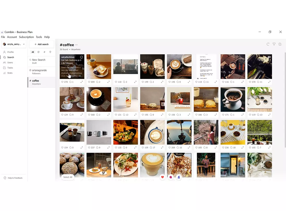 Combin Desktop View 