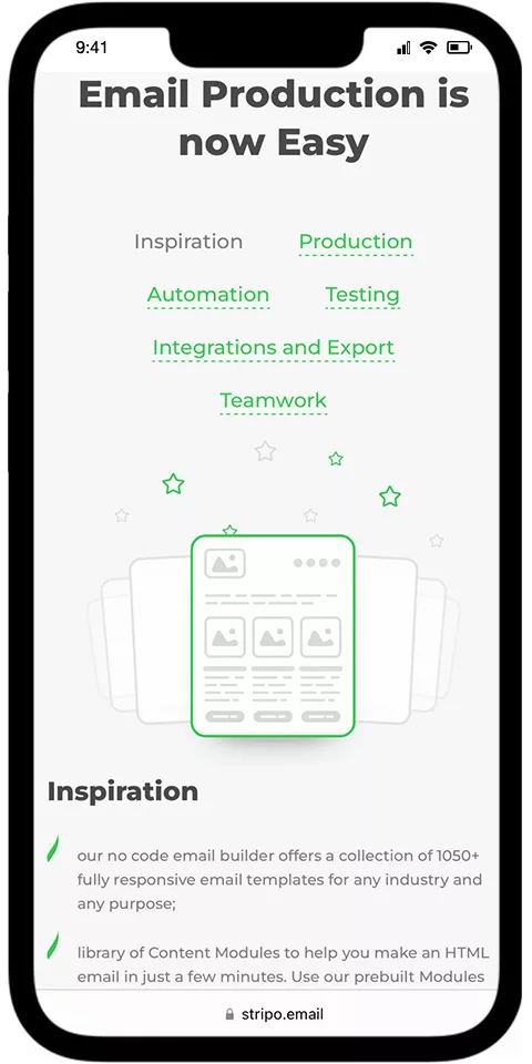 Stripo Mobile View 1