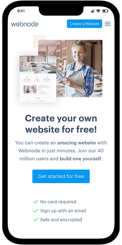  Webnode Mobile View 1
