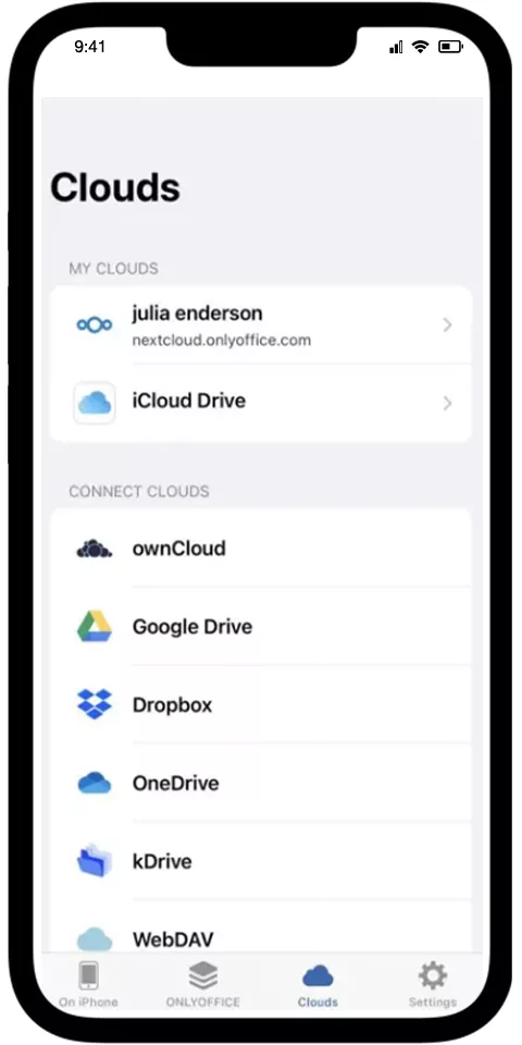 OnlyOffice Mobile View 1