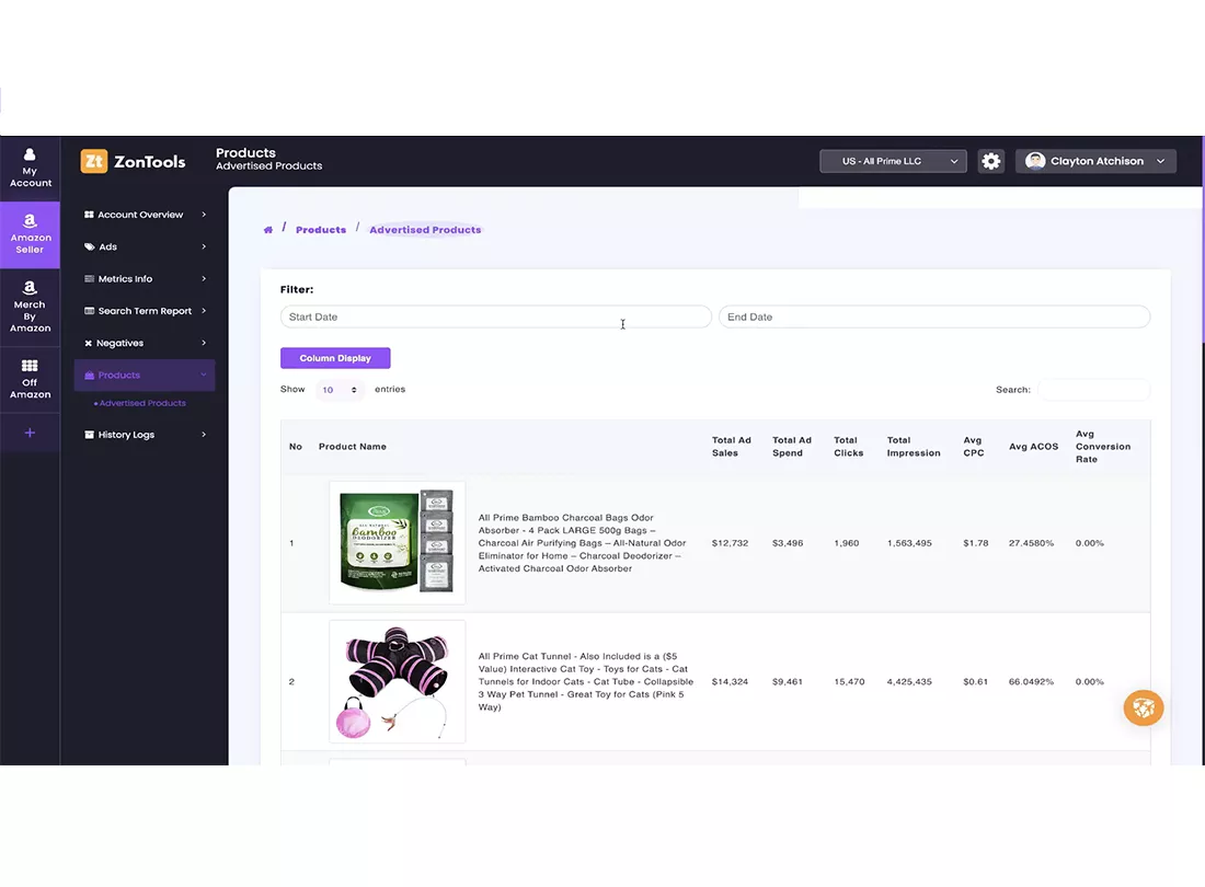 ZonTools Desktop View 