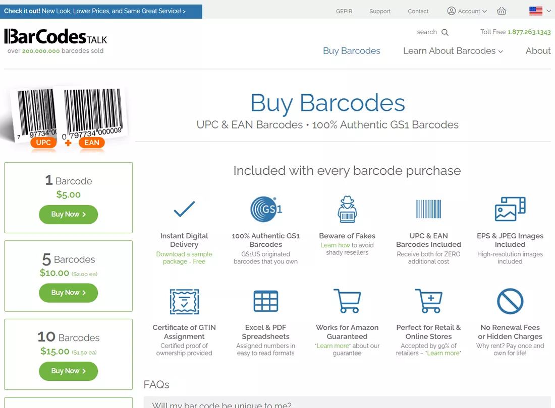 Bar Codes Talk Desktop View 