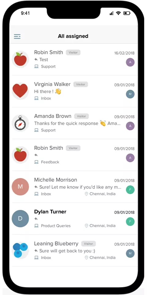 Freshchat Mobile View 1