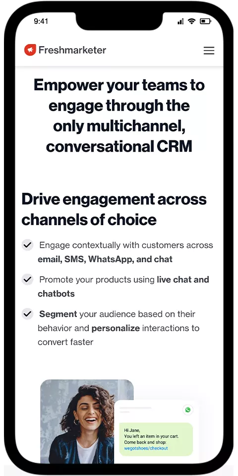 Freshmarketer Mobile View 2