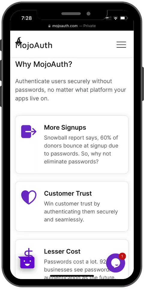 MojoAuth Mobile Promo
