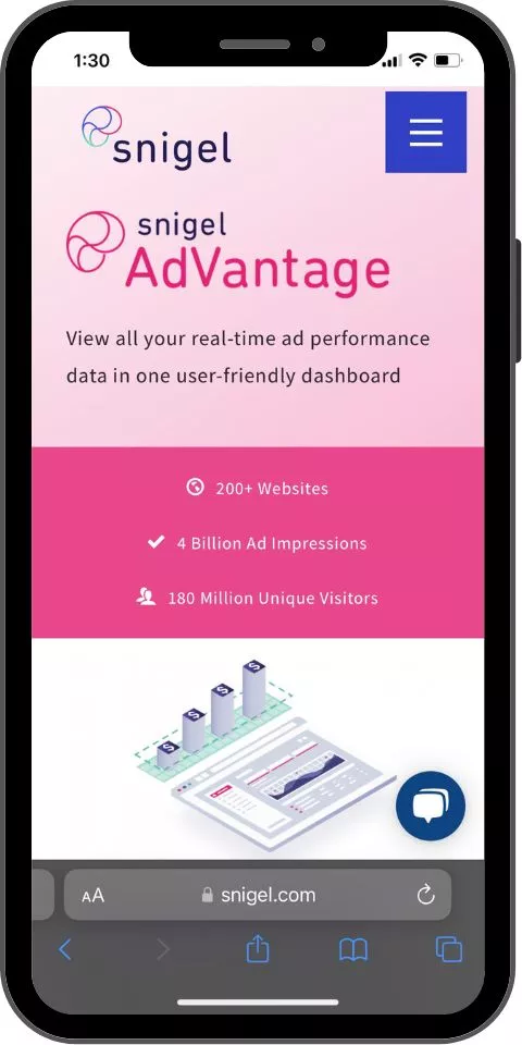 Snigel AdVantage Mobile promo