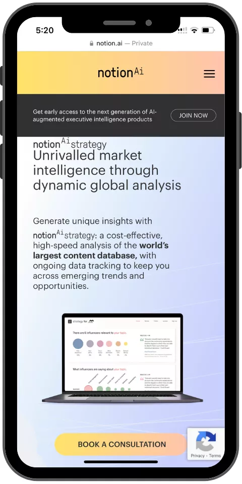 Notion AI Mobile Promo
