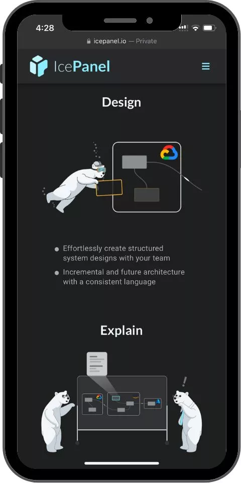 IcePanel Mobile promo
